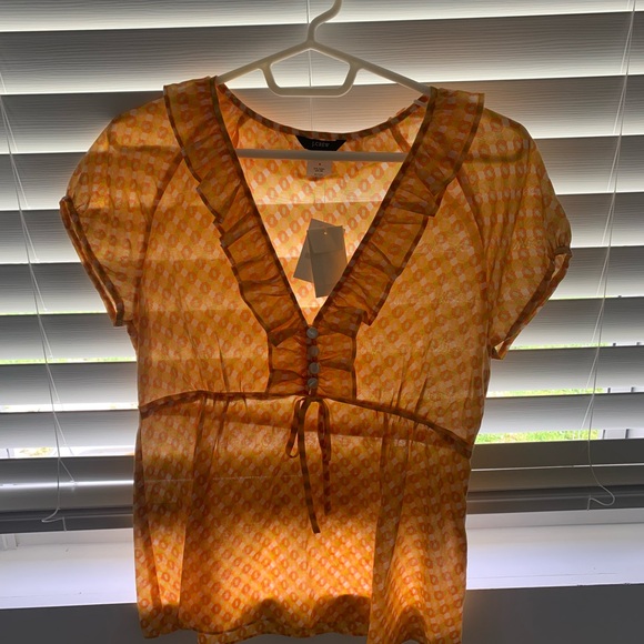 J. CREW Blouse Size 4 - Picture 7 of 9
